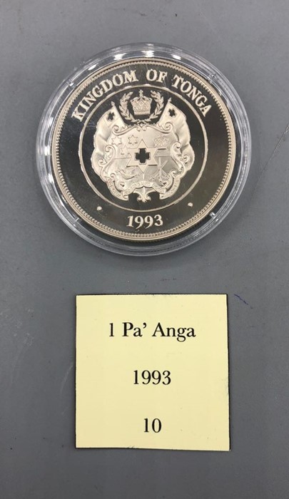 A 1 Pa'anga Kingdom of Tonga Silver Proof coin - Image 2 of 2