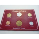 A selection of 141 coins from Finland , various years, denominations, classifications and