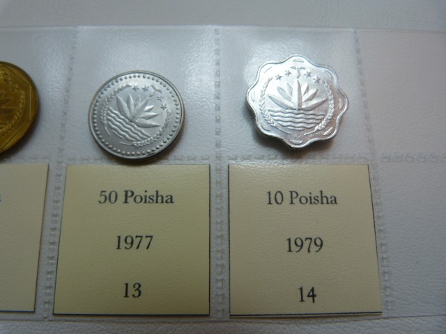 A selection of fourteen coins from Bangladesh from 1974, various denominations. - Image 14 of 14