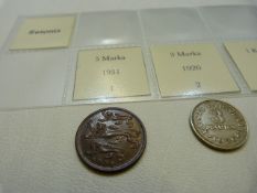 A selection of 32 coins from Estonia from 1929 onwards with various denominations, conditions and