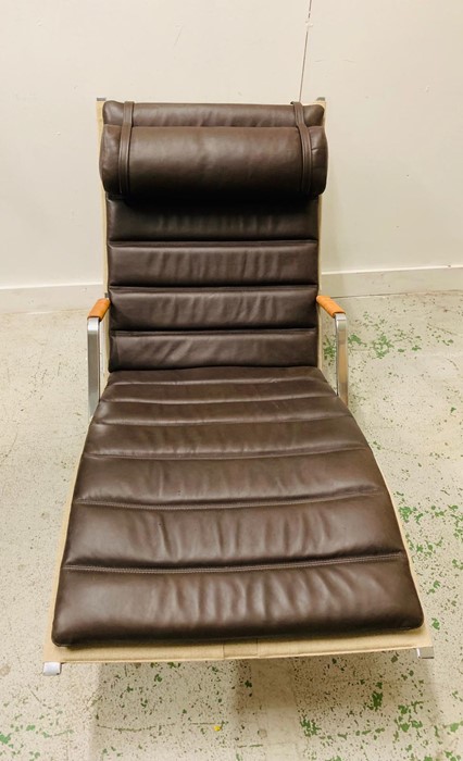 A Brown Leather recliner - Image 3 of 6