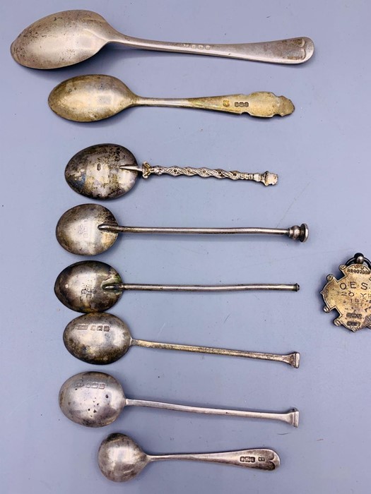 A small selection of silver items