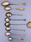 A small selection of silver items