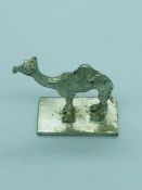 A Bier of Israel silver Camel figure