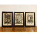 A Framed set of Antique etchings (40 cm x 28cm )