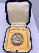 A Silver St Dunstans Billiard Fund silver medal 1925.