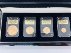 A Battle of Britain 75th Anniversary Gold coin set to include a double sovereign , a sovereign, half