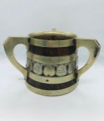 A White Metal and wood President's cup dated 1945