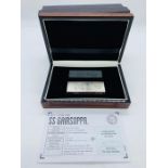 A London Mint SS Gairsoppa WWII 10oz silver bar in presentation case and certificate.