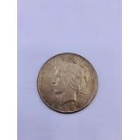 A 1922 United States silver Dollar