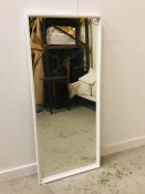 A large white modern mirror (150cm x 65cm)