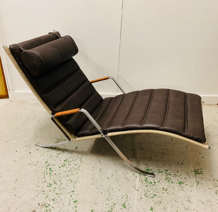 A Brown Leather recliner - Image 5 of 6