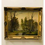 A Woodland Scene near Sevenoaks by David Mead 74 cm x 64 cm