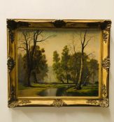 A Woodland Scene near Sevenoaks by David Mead 74 cm x 64 cm