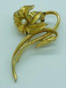 A Vintage Boucher flower brooch