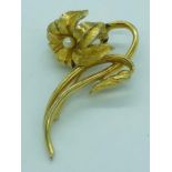 A Vintage Boucher flower brooch