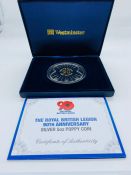 A Jersey 2011 silver proof £10 5oz poppy coin