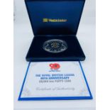 A Jersey 2011 silver proof £10 5oz poppy coin