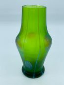Loetz Crete Streifen & Flecken iridescent Art Nouveau glass vase c.1900 H 11cms