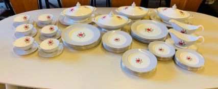 A Chateau Rose dinner service by Royal Doulton