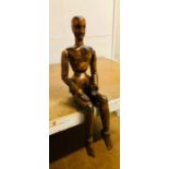 A 1920's / 1930's Artists Lathe Mannequin 80cm Tall.