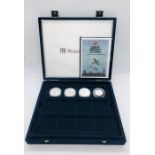 A cased set of fifteen silver proof coins from the Great Britain at War collection