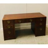 Large Singapore Style Pedestal Desk H 76 cm x W 152 cm x D 61 cm