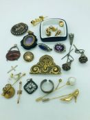 A selection of quality costume and antique jewellery