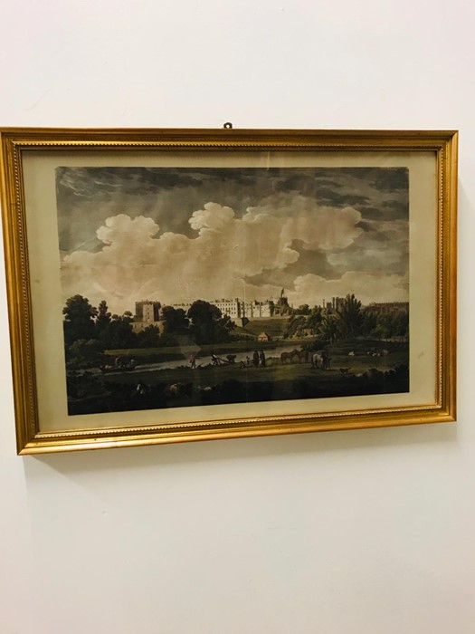 A framed print of WIndsor Castle