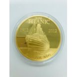 An HMS Five Pounds Centenary Coin