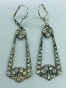 A pair of Art Deco earrings