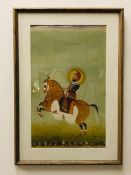 An Indian print of a Rider.