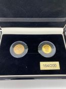 An Operation Fish Gold Sovereign commemorative coin set to include a 1929 George V sovereign and a