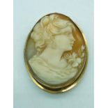 A Cameo set in 18ct gold