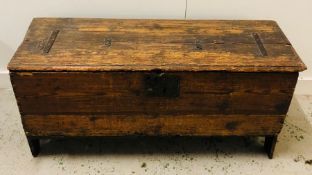 A Pine Antique coffer 178cm L x 56cm H x 40 cm D