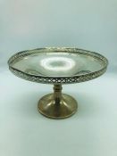 A silver cake stand Hallmarked Birmingham 1920 (WD Makers Mark) 280g
