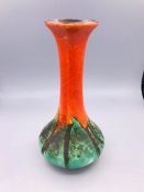 A Belgian pottery vase.