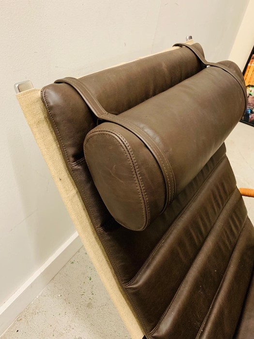 A Brown Leather recliner - Image 6 of 6