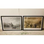 Two framed prints of Venice 107 cm x 83 cm