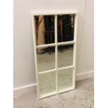 Mirror in style of a window panel ( 110cm x 57cm )