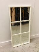 Mirror in style of a window panel ( 110cm x 57cm )