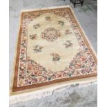 A Large 280cm x 184cm Chinese floral themed rug