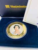 The 2012 Diamond Jubilee 65mm Five Dollar Commemorative coin.