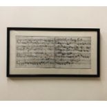 Framed print of Sheet Music