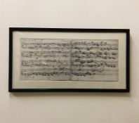 Framed print of Sheet Music