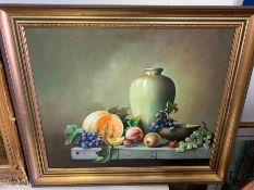 An oil on canvas, Still Life signed Montefiore