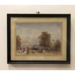 Framed Print Of Rotten Row, Hyde Park By Carlo Bussoli (1851 - 1884)