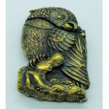 A Brass Vesta Case in the Form of a Bird of Prey