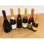 A Mix Selection of 6 Champagne and Cava