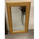 Gilt Framed Mirror with Vine Leaves around the Edge